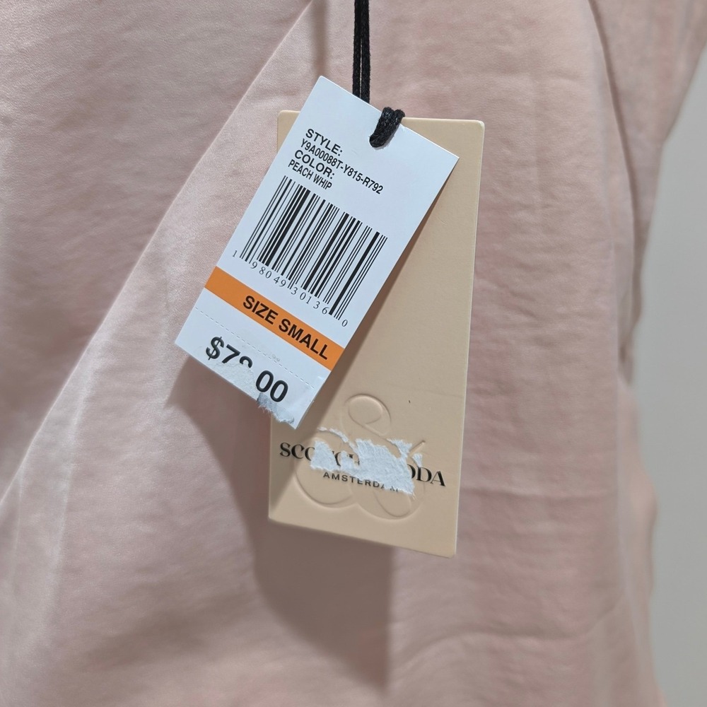 Scotch & Soda Pink Lace Trim V-Neck Camisole Coquette Fairy Ballet Tank Top S - Picture 10 of 12